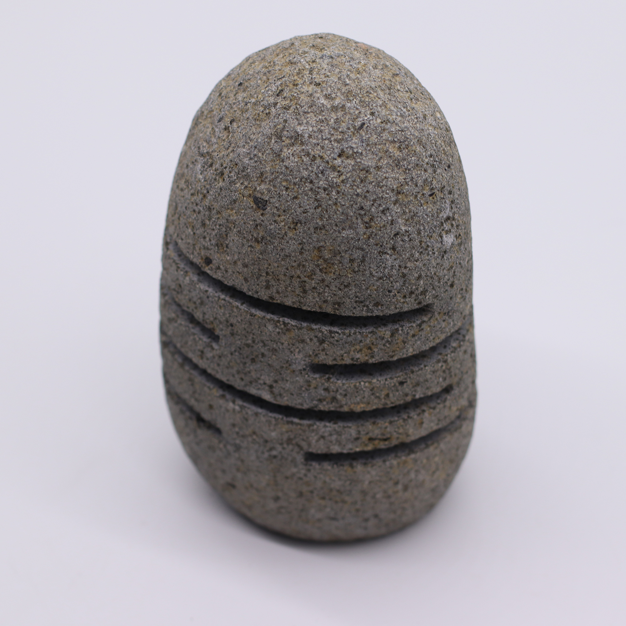 Natural Riverstone Candle Holder - Standing Stone Cut